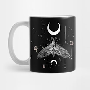 Boho Art Design - Mystic Moon Moth Mug